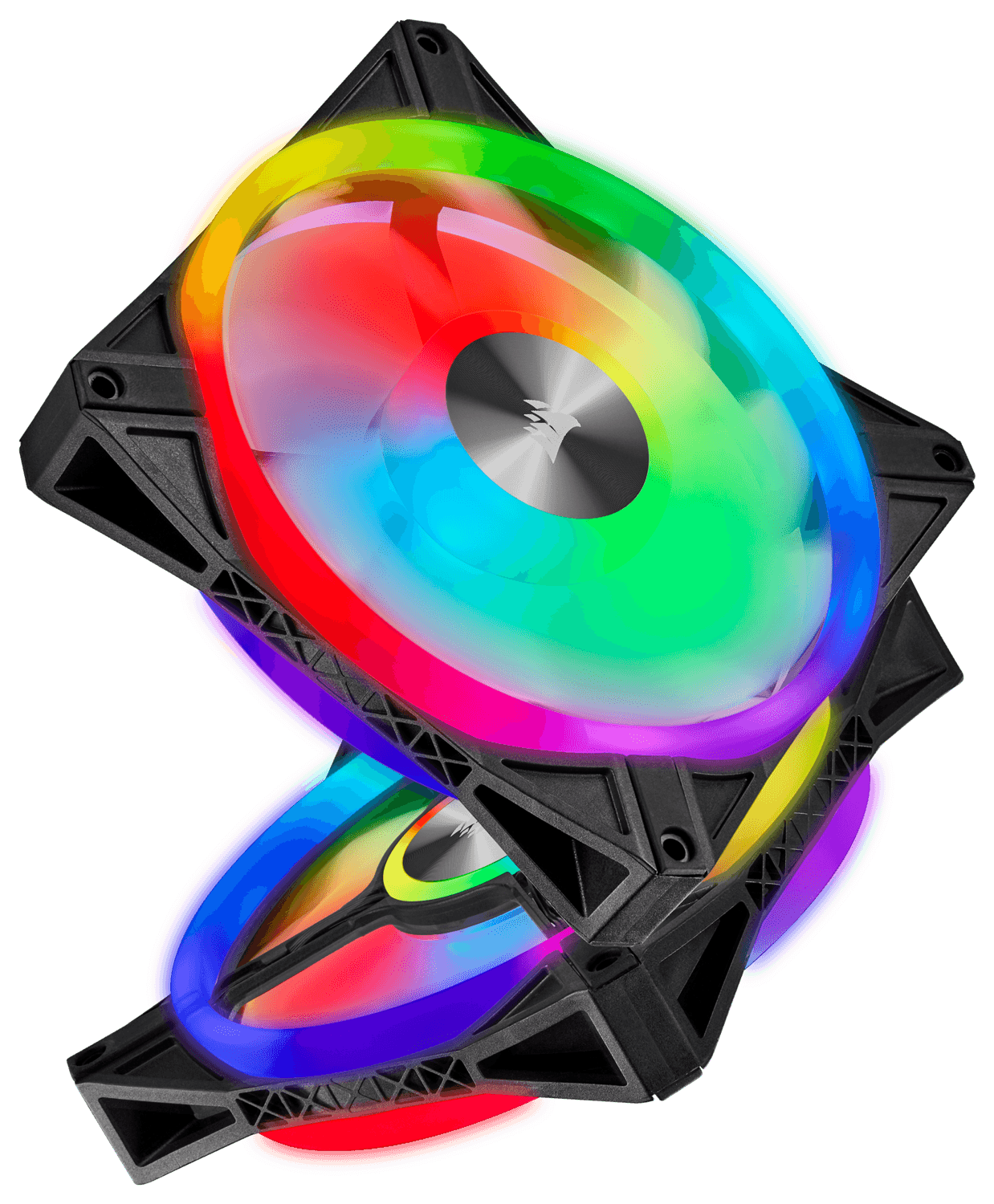 VENTILATOR Corsair, pt carcasa PC, 140 mm, 1250 rpm, LED RGB, 2 ventilatoare, "CO-9050100-WW" — miniatură