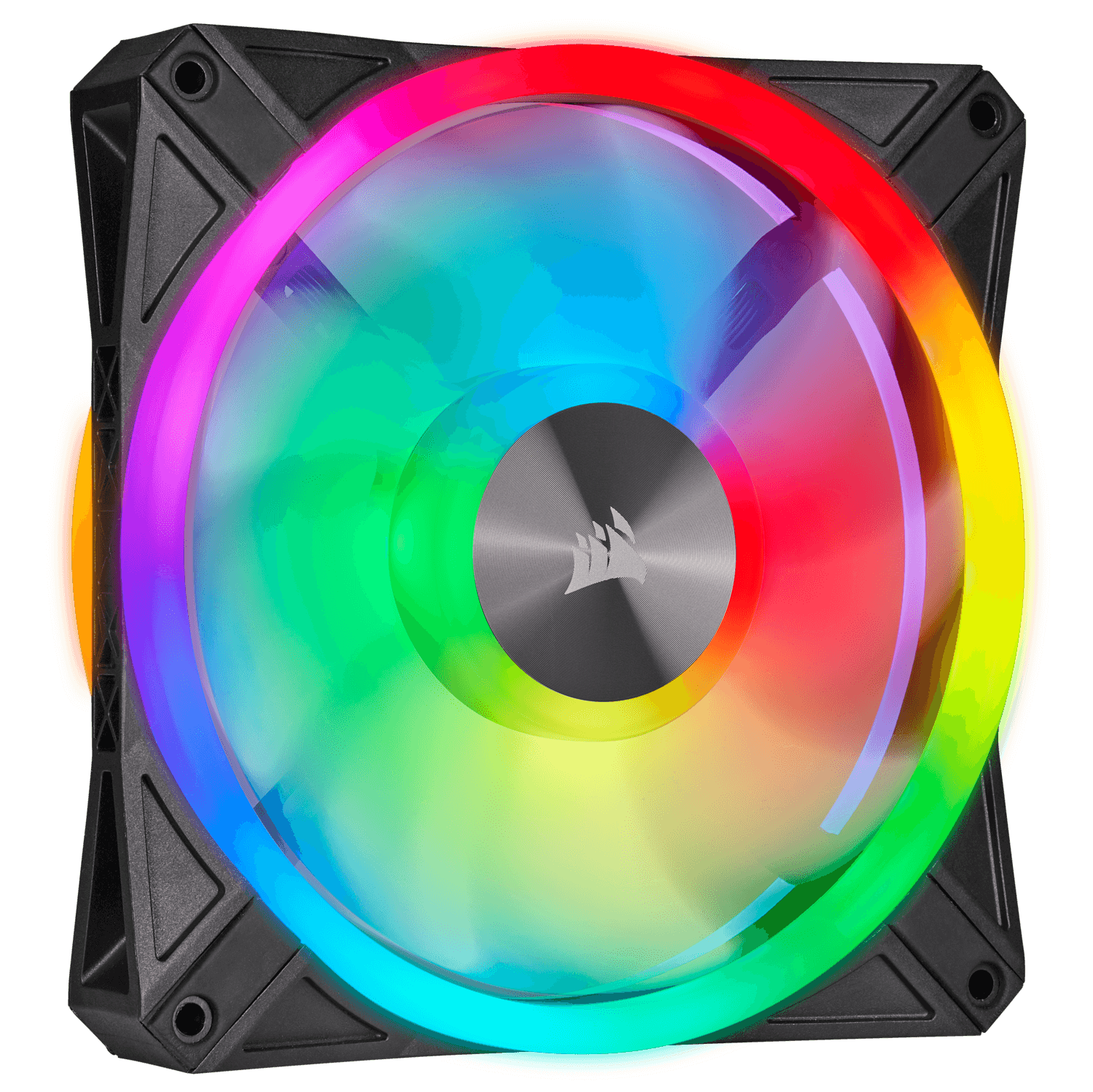 VENTILATOR Corsair, pt carcasa PC, 140 mm, 1250 rpm, LED RGB, 2 ventilatoare, "CO-9050100-WW" — miniatură