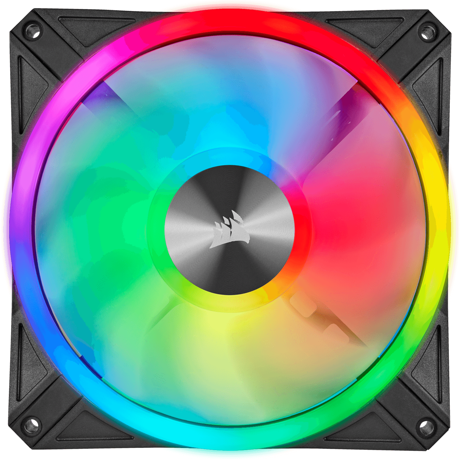 VENTILATOR Corsair, pt carcasa PC, 140 mm, 1250 rpm, LED RGB, 2 ventilatoare, "CO-9050100-WW" — miniatură