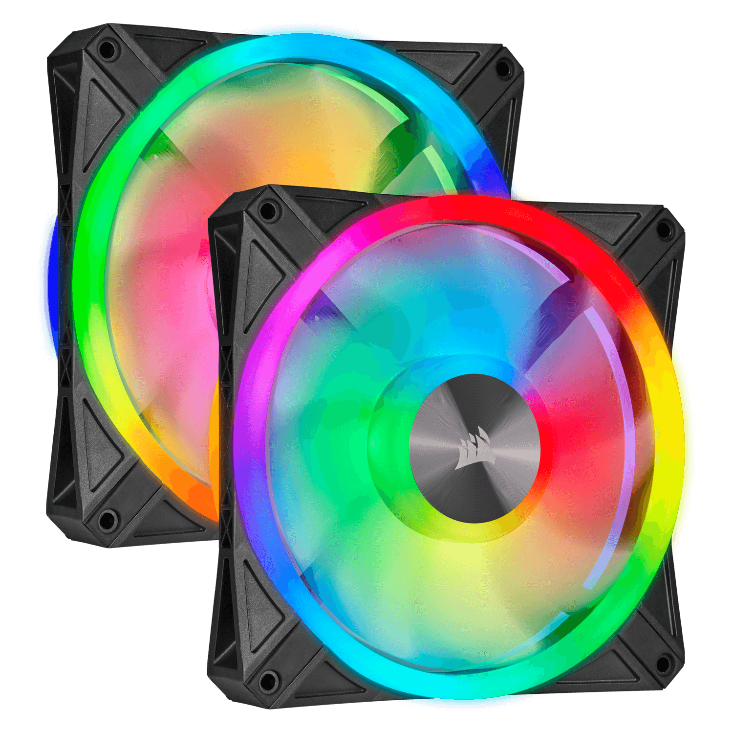 VENTILATOR Corsair, pt carcasa PC, 140 mm, 1250 rpm, LED RGB, 2 ventilatoare, "CO-9050100-WW"