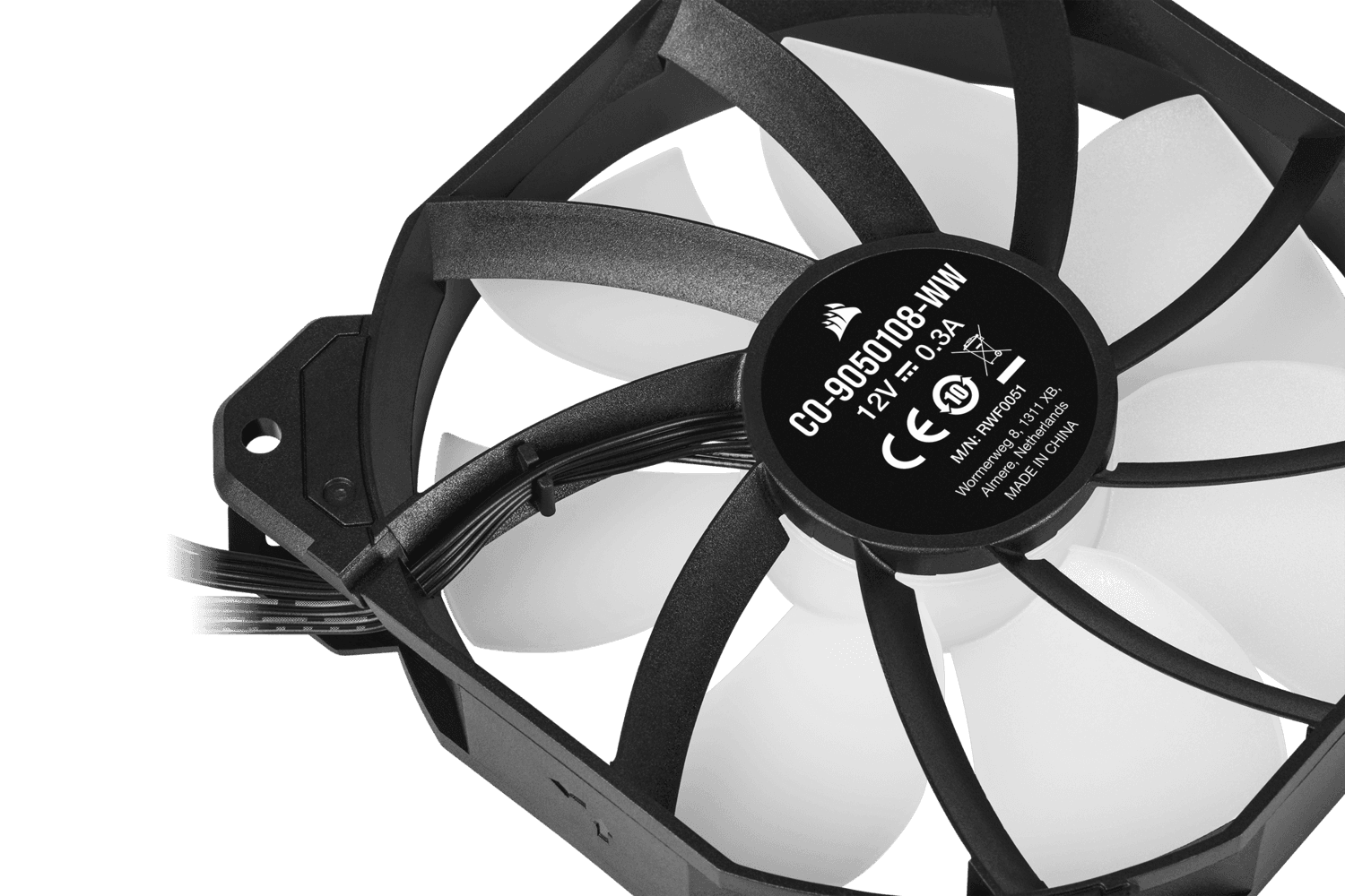 VENTILATOR Corsair, pt carcasa PC, 120 mm, 1500 rpm, LED RGB, 1 ventilator, "CO-9050108-WW" — miniatură