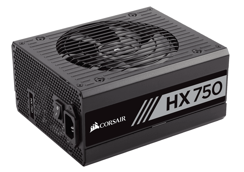 SURSA CORSAIR, 750 W, "HX750", ATX 12V V2.4, fan 135 mmx1, 80 Plus Platinum, MB 20+4 pinx1, CPU 4+4 pinx1, PCI-E 6+2 pinx4, SATAx16, MOLEX 4-pinx4, Floppy 4-pinx1, "CP-9020137" — miniatură