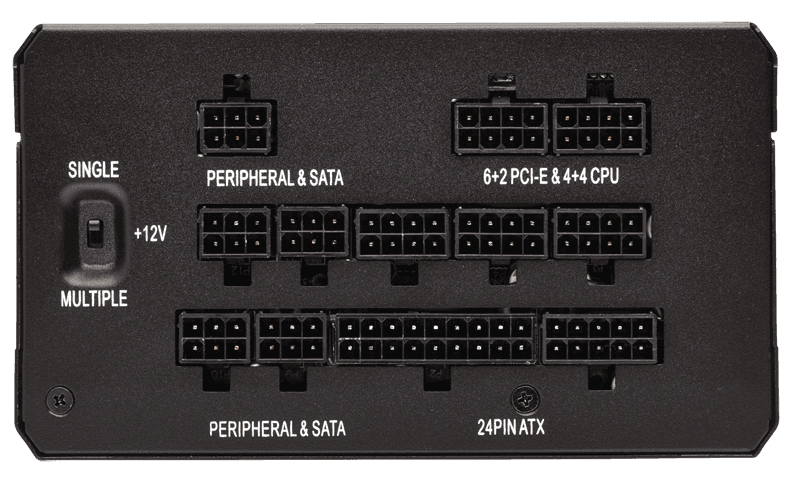SURSA CORSAIR, 750 W, "HX750", ATX 12V V2.4, fan 135 mmx1, 80 Plus Platinum, MB 20+4 pinx1, CPU 4+4 pinx1, PCI-E 6+2 pinx4, SATAx16, MOLEX 4-pinx4, Floppy 4-pinx1, "CP-9020137" — miniatură