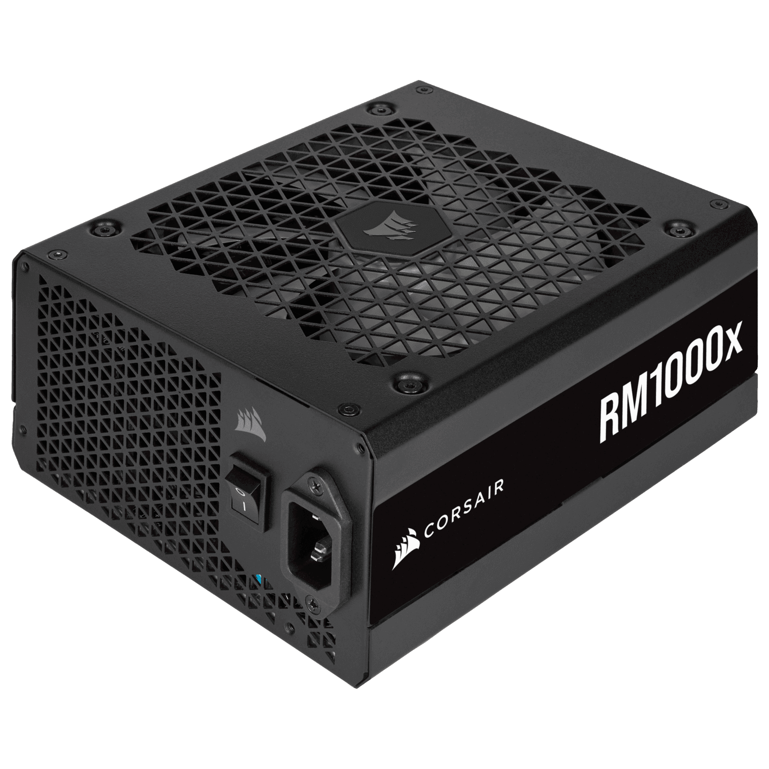 SURSA CORSAIR, 1000 W, "RM1000x" modulara, ATX 12V V2.4, fan 135 mm x 1, 80 Plus Gold, MB 20+4 pin x 1, CPU 4+4 pinx3, PCI-E 6+2 pin x 6, SATAx14, MOLEX 4-pinx8, "CP-9020201-EU" — miniatură