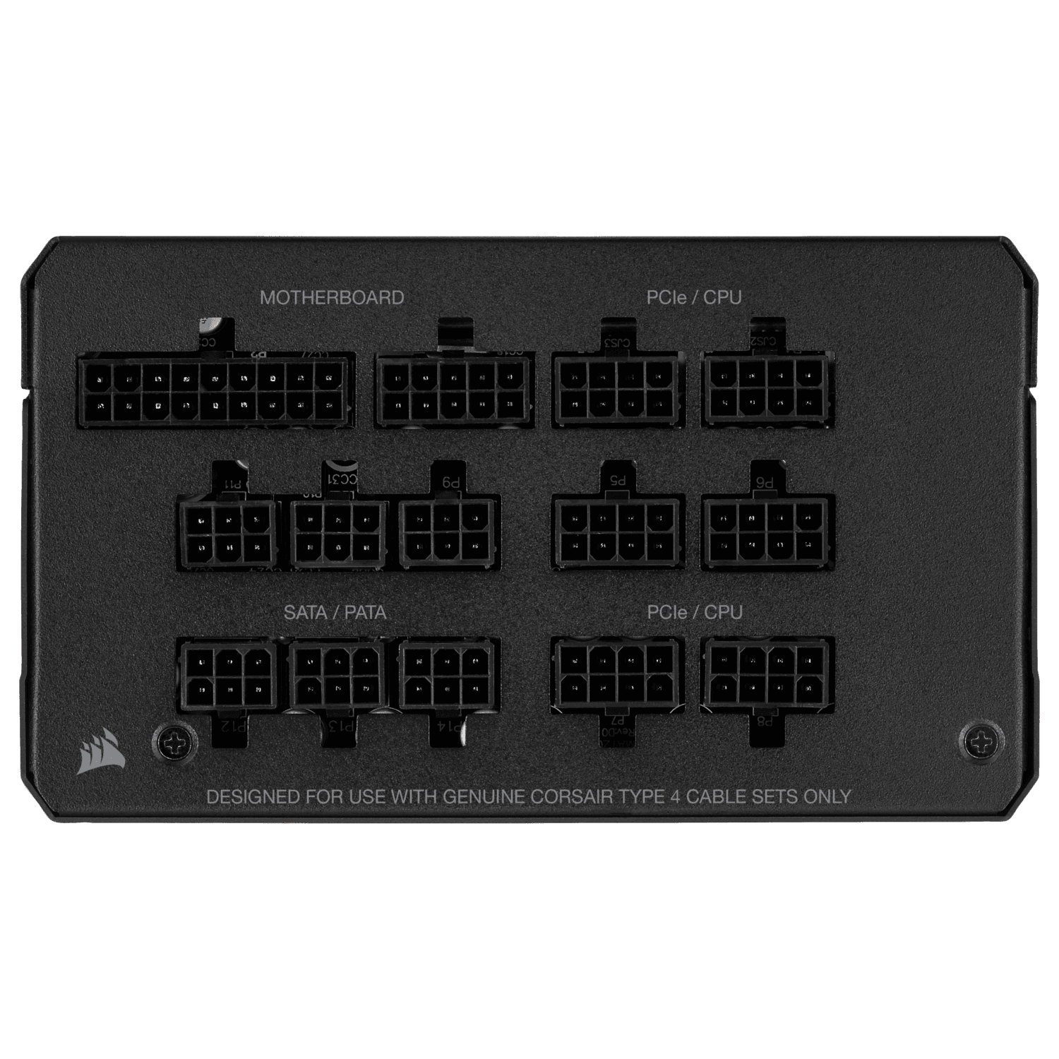SURSA CORSAIR, 1000 W, "RM1000x" modulara, ATX 12V V2.4, fan 135 mm x 1, 80 Plus Gold, MB 20+4 pin x 1, CPU 4+4 pinx3, PCI-E 6+2 pin x 6, SATAx14, MOLEX 4-pinx8, "CP-9020201-EU" — miniatură