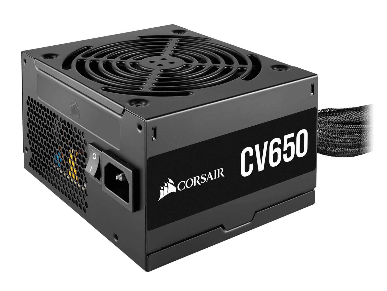 SURSA CORSAIR, 650 W, "CV650", ATX 12V V2.31, fan 120 mm x 1, 80 Plus Bronze, MB 20+4 pin x 1, CPU 4+4 pin x 2, PCI-E 6+2 pin x 2, SATA x 7, MOLEX 4-pin x 2, "CP-9020236-EU"
