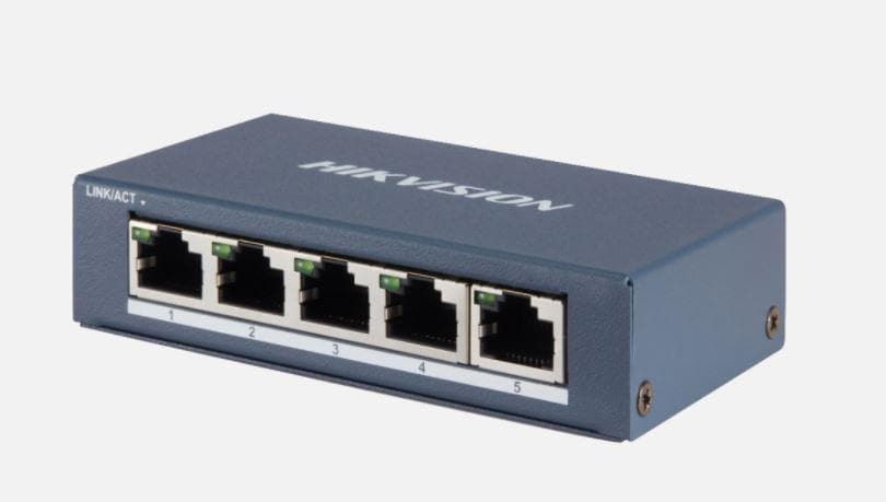 SWITCH Hikvision, Gigabit x 5, carcasa metalica, "DS-3E0505-E"