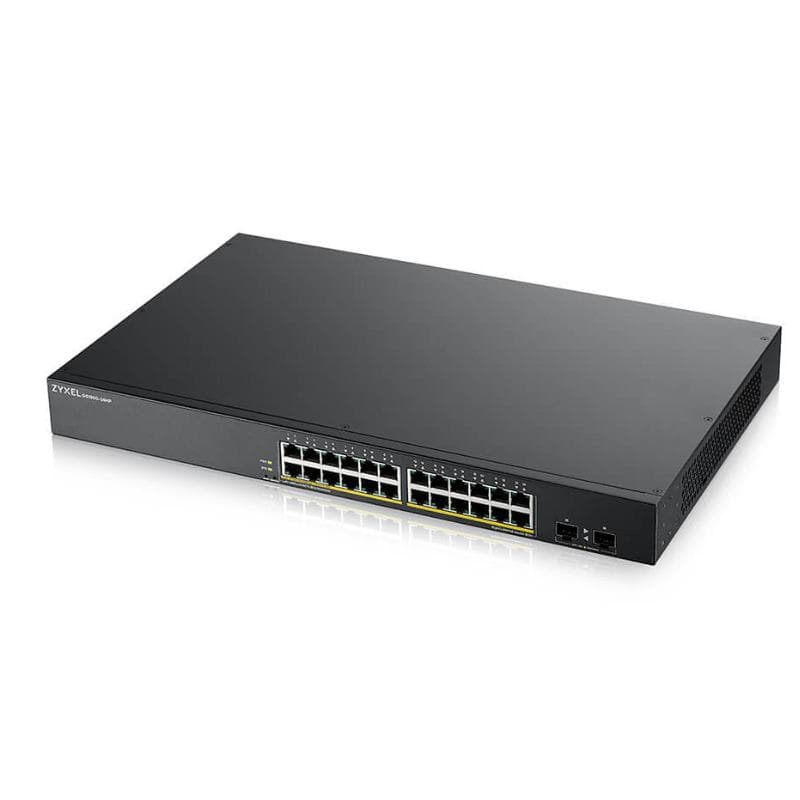 SWITCH ZyXel, Gigabit x 24, SFP x 2, managed, rackabil, carcasa metalica, "GS190024HPV2-EU010"