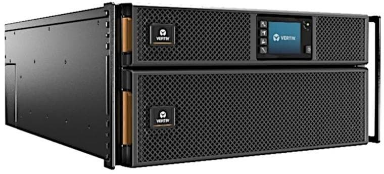 UPS Vertiv "GXT5", Online, Tower/rack, 6000 W, fara AVR, IEC x 8 | Terminal Block, display LCD, back-up 11 - 20 min. "GXT5-6000IRT5UXLE"