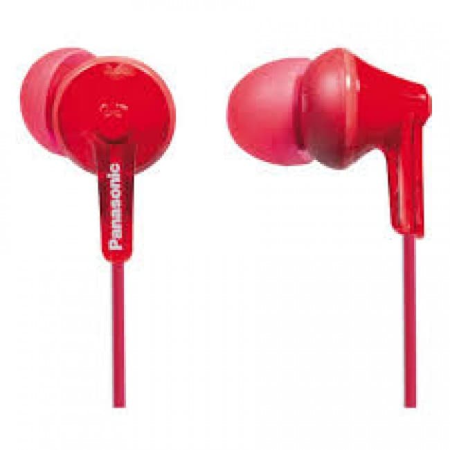 range 6Hz - 24kHz, 16W, 104dB/mW, closed type headphones, length of cord 1.2m, 3 sizes of silicone earphones "RP-HJE125E-R"