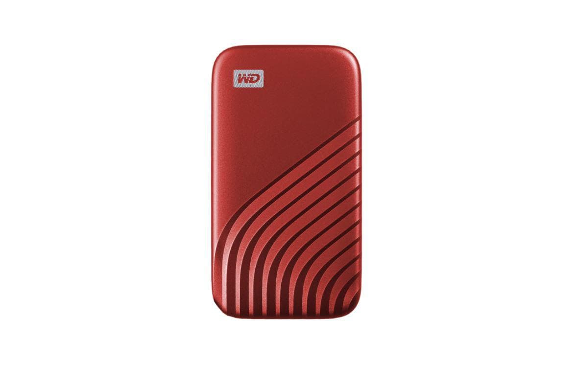 SSD. extern WD MY PASSPORT, 1TB, 2.5 inch, USB 3.2 Type-C, R/W: 1000MB/s, rosu, "WDBAGF0010BRD-WESN" — miniatură