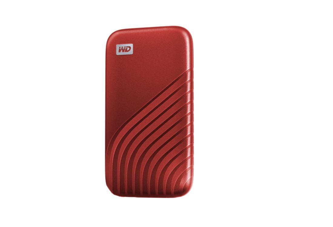 SSD. extern WD MY PASSPORT, 1TB, 2.5 inch, USB 3.2 Type-C, R/W: 1000MB/s, rosu, "WDBAGF0010BRD-WESN" — miniatură