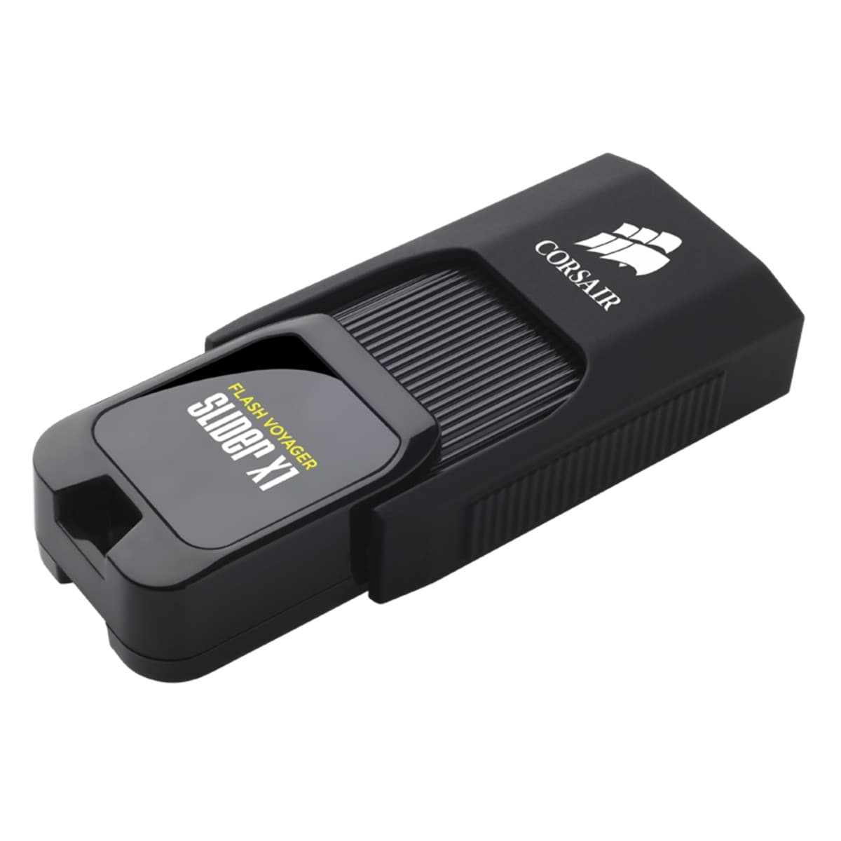 MEMORIE USB CORSAIR 64 GB, USB 3.0, retractabila, carcasa plastic, negru, "CMFSL3X1-64GB"