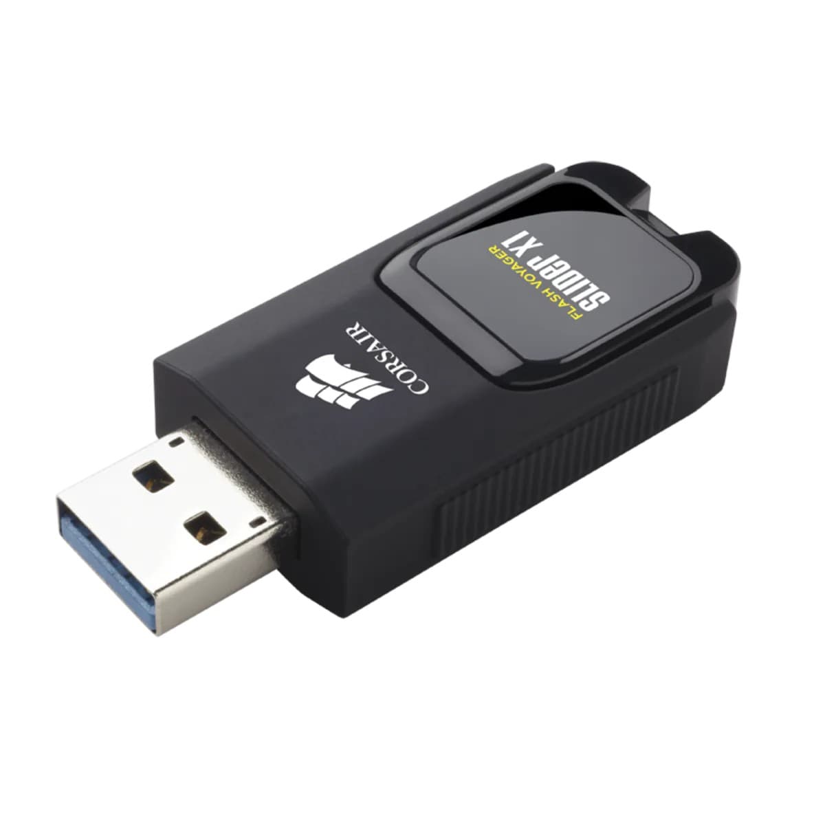 MEMORIE USB CORSAIR 64 GB, USB 3.0, retractabila, carcasa plastic, negru, "CMFSL3X1-64GB" — miniatură