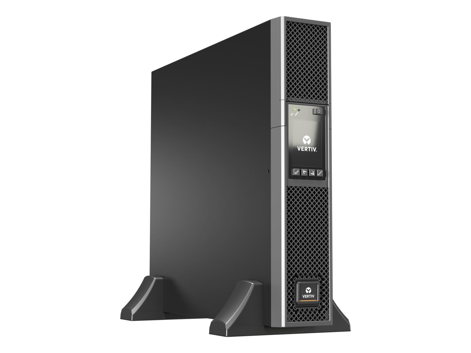 UPS Vertiv "GXT5", Online, Tower/rack, 1500 W, fara AVR, IEC x 8, display LCD, back-up 11 - 20 min. "GXT5-1500IRT2UXLE"