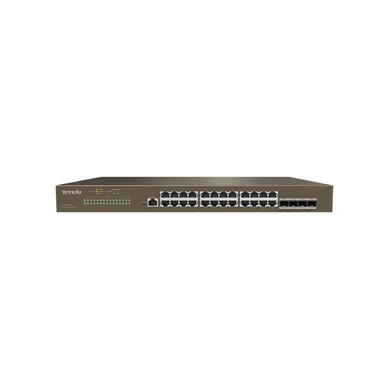 SWITCH Tenda cu management L3 cu 28 porturi (24 x GE, 4 x SFP) carcasa metalica, rackabil "TEG5310P-8-150W"