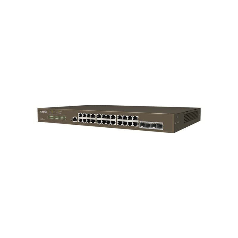 SWITCH Tenda cu management L3 cu 28 porturi (24 x GE, 4 x SFP) carcasa metalica, rackabil "TEG5310P-8-150W" — miniatură