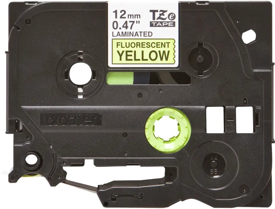 Banda laminata Original Brother Black on Yellow fl., TZEC31, pentru E105|E110|H100|H101|H105|H110|H111|P300|128|200|1000|1010|1090|1100|1120|1130|1160|1170|1180|1190|1200|1230|1280|1290|6100|7100|ST1150, 12mm, incl.TV 0 RON, "TZEC31"