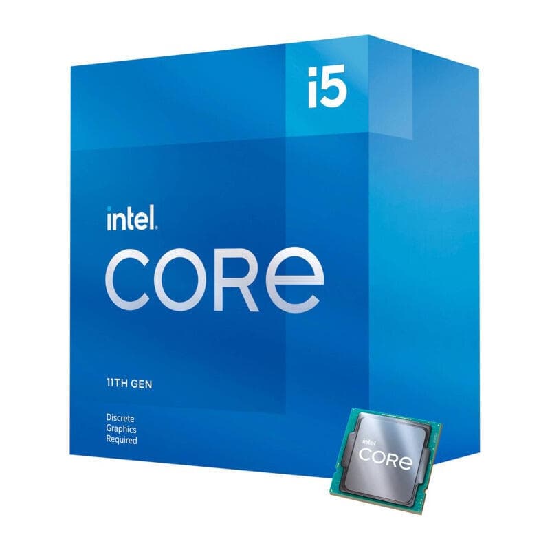 CPU INTEL i5-11400F, skt LGA 1200, Core i5, frecventa 2.6 GHz, turbo 4.4 GHz, 6 nuclee, putere 65 W, "BX8070811400F" — miniatură
