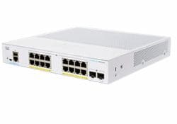SWITCH CISCO, Gigabit x 16, SFP x 2, managed, rackabil, "CBS350-16P-2G-EU"