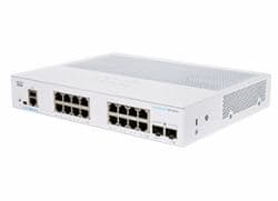 SWITCH CISCO, Gigabit x 16, SFP x 2, managed, rackabil, "CBS350-16T-2G-EU"