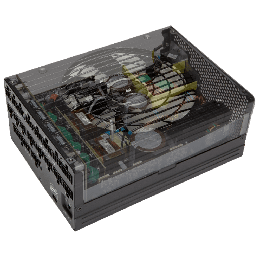 SURSA CORSAIR, 1600 W, "AX1600i" modulara, ATX 12V, 140 mmx1, 80 Plus Ti, MB 20+4 pinx1, CPU 4+4 pinx2, PCI-E 6+2 pinx8, SATAx5, MOLEX 4-pinx3, Floppy 4-pinx2, "CP-9020087-EU" — miniatură