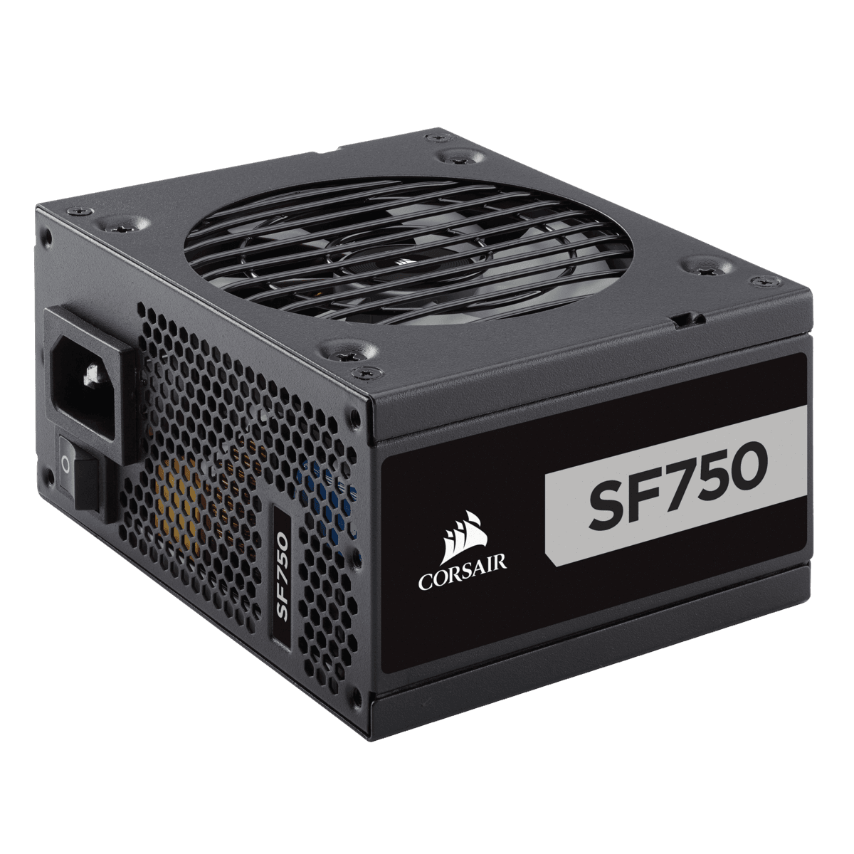 SURSA CORSAIR, 750 W, "SF750" modulara, ATX 12V V2.92, fan 92 mm x 1, 80 Plus Platinum, MB 20+4 pin x 1, CPU 4+4 pinx2, PCI-E 6+2 pinx4, SATA x 8, MOLEX 4-pinx3, "CP-9020186-EU" — miniatură