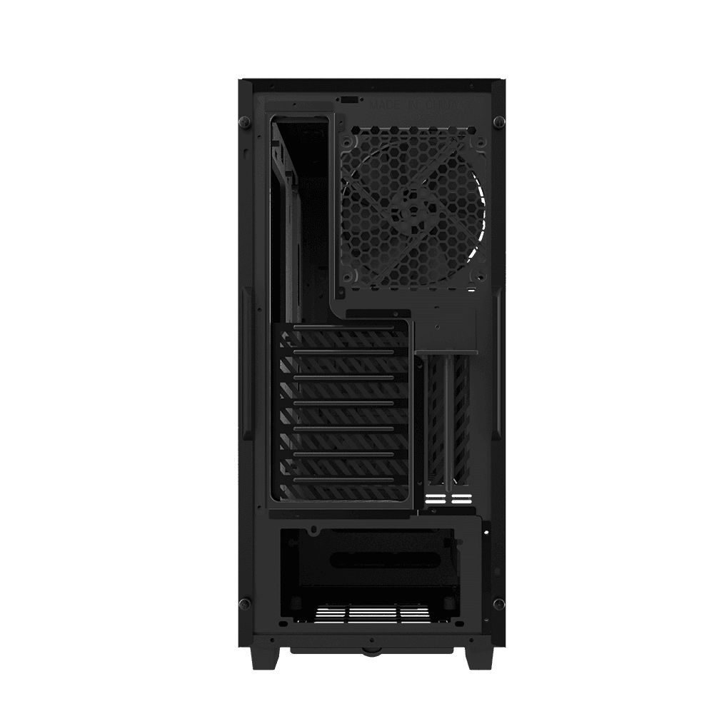 CARCASA GIGABYTE Middle Tower, ATX, "C300 Glass", fara sursa, sticla securizata, fan x 2, USB 3.1 gen 2 Type-C x 1, USB 3.0 x 3, mesh pt. filtrare praf, negru, "GB-AC300G" — miniatură