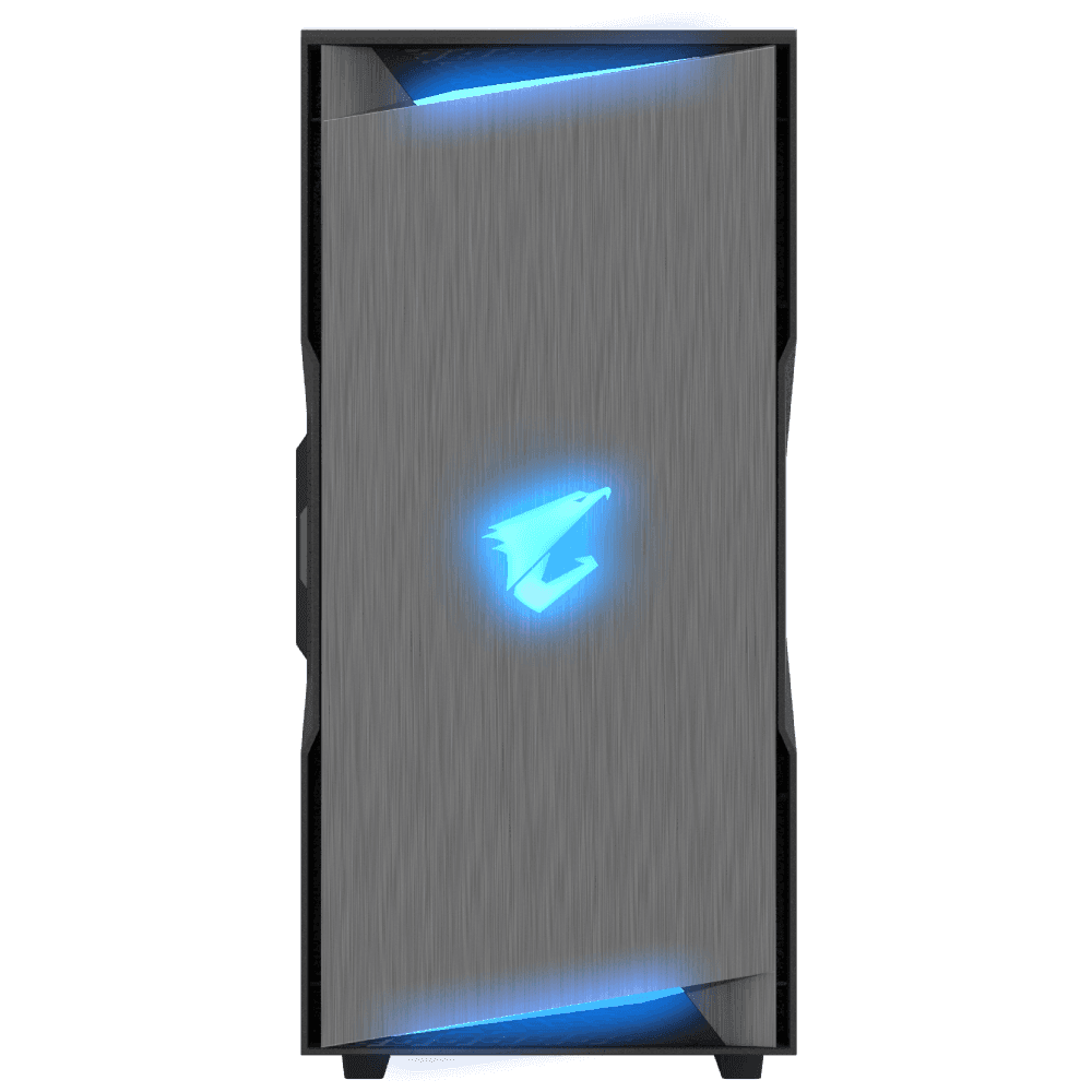 CARCASA GIGABYTE Middle Tower, ATX, "C300 Glass", fara sursa, sticla securizata, fan x 2, USB 3.1 gen 2 Type-C x 1, USB 3.0 x 3, mesh pt. filtrare praf, negru, "GB-AC300G" — miniatură