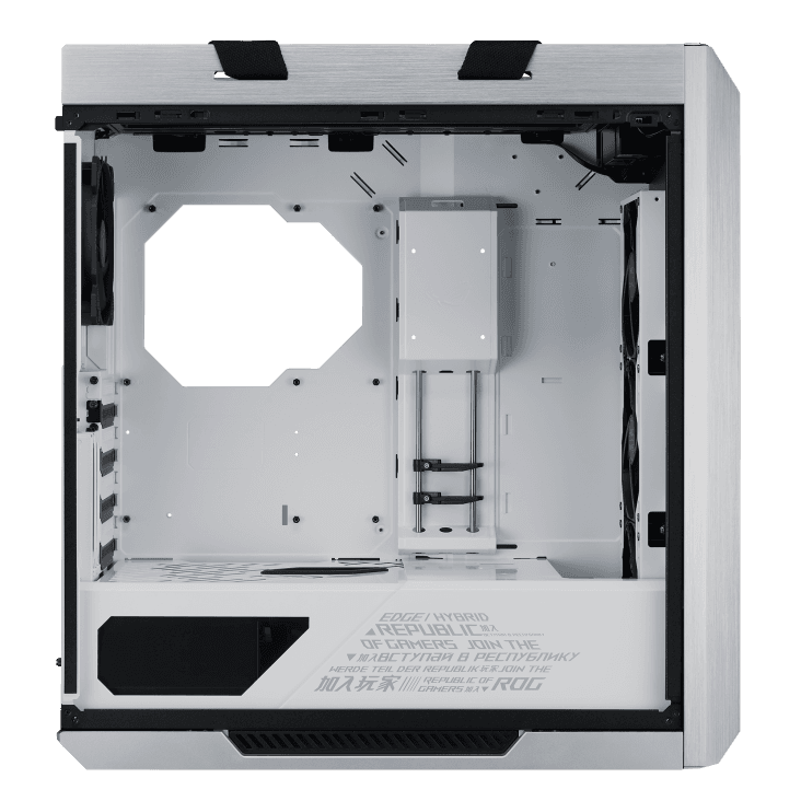 CARCASA ASUS Middle Tower,ATX, "GX601 Helios ROG Strix",fara sursa,sticla securiz,fanx4,USB 3.1 gen 2 Type-Cx1,USB 3.1 gen 1x4, mesh pt. filtrare praf,alb "GX601 RS HELIOS WH" — miniatură