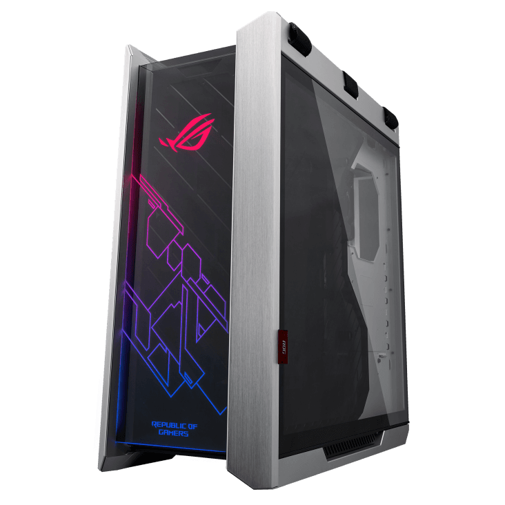 CARCASA ASUS Middle Tower,ATX, "GX601 Helios ROG Strix",fara sursa,sticla securiz,fanx4,USB 3.1 gen 2 Type-Cx1,USB 3.1 gen 1x4, mesh pt. filtrare praf,alb "GX601 RS HELIOS WH" — miniatură