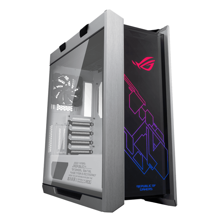 CARCASA ASUS Middle Tower,ATX, "GX601 Helios ROG Strix",fara sursa,sticla securiz,fanx4,USB 3.1 gen 2 Type-Cx1,USB 3.1 gen 1x4, mesh pt. filtrare praf,alb "GX601 RS HELIOS WH"
