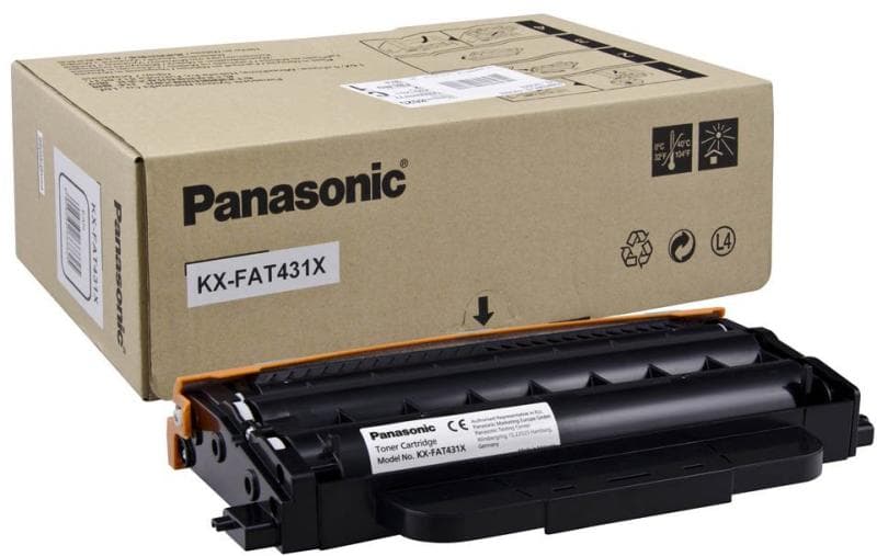 Toner Original Panasonic Black, KX-FAT431X, pentru KX-MB2230-HX|KX-MB2270-HX|KX-MB2545-HX|KX-MB2515-HX|KX-MB2575- HX, 6K, "KX-FAT431X"
