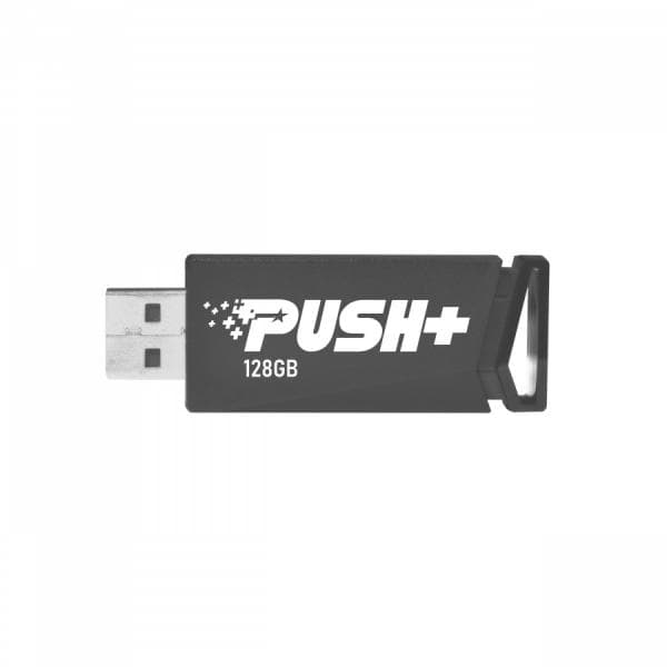 MEMORIE USB 3.2 PATRIOT PUSH+, 128 GB, profil mic, negru, "PSF128GPSHB32U"