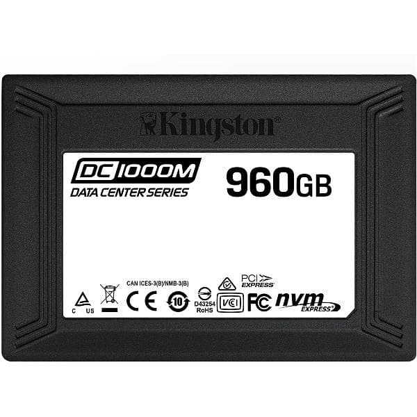 SSD KINGSTON Enterprise Class U.2, 960GB, 2.5 inch, PCIe Gen3.0 x4, 3D TLC Nand, R/W: 3100/1330 MB/s, "SEDC1000M/960G"