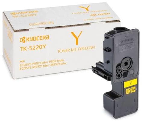Toner Original KYOCERA Yellow, TK-5220Y, pentru ECOSYS M5521CDN|M5521CDW, 1.2K, "TK-5220Y"