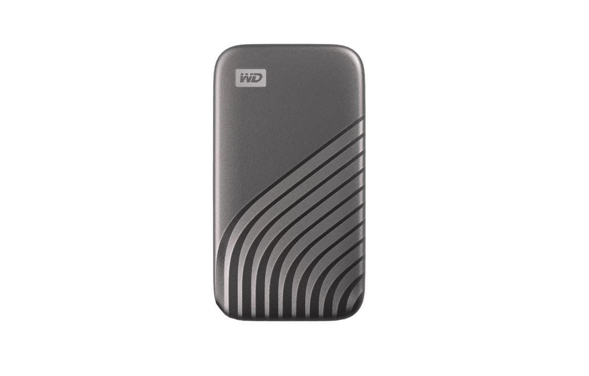SSD. extern WD MY PASSPORT, 1TB, USB 3.2 Type-C, R/W: 1050/1000 MB/s, gri, "WDBAGF0010BGY-WESN" — miniatură