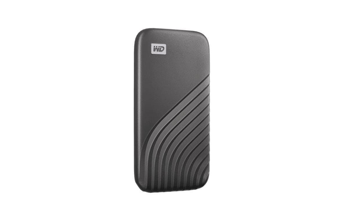SSD. extern WD MY PASSPORT, 1TB, USB 3.2 Type-C, R/W: 1050/1000 MB/s, gri, "WDBAGF0010BGY-WESN" — miniatură