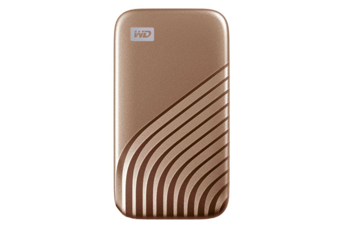 SSD. extern WD MY PASSPORT, 2TB, USB 3.2 Type-C, R/W: 1050/1000 MB/s, auriu, "WDBAGF0020BGD-WESN"
