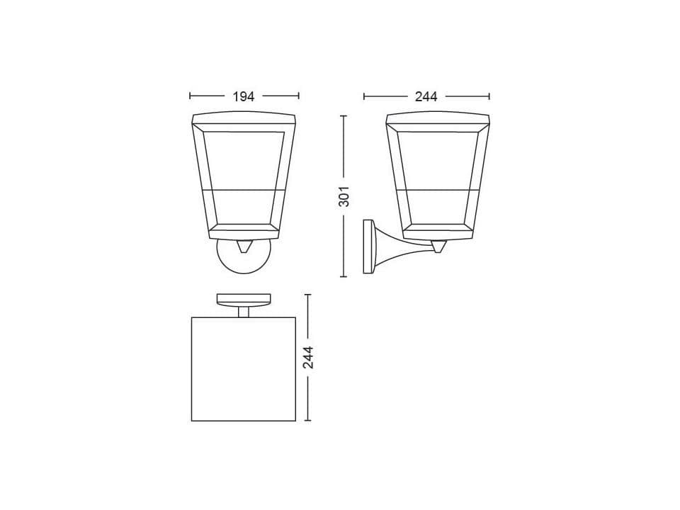 LAMPA DE PERETE PHLIPS HUE ECONIC EXT. "000008718696170571" — miniatură