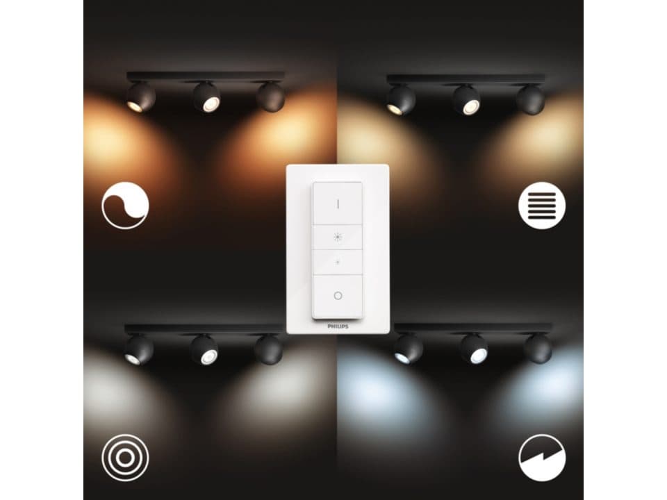 BARA CU 3XSPOT LED PHILIPS HUE BUCKRAM "000008718696175668" — miniatură