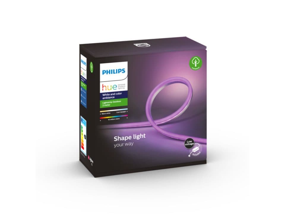 BANDA luminoasa smart LED Philips, soclu integrat, putere 19W, forma banda, lumina multicolora, alimentare nespecificat, "000008718699709839" — miniatură
