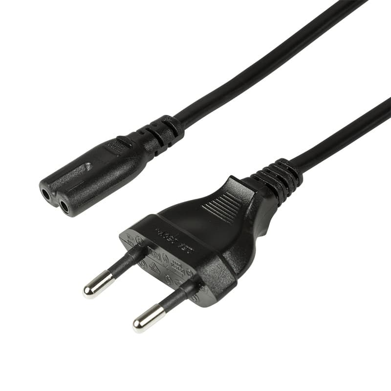 CABLU alimentare LOGILINK casetefon, 3m, intrare Euro plug, iesire C7, 10A, testat VDE, black, "CP145"