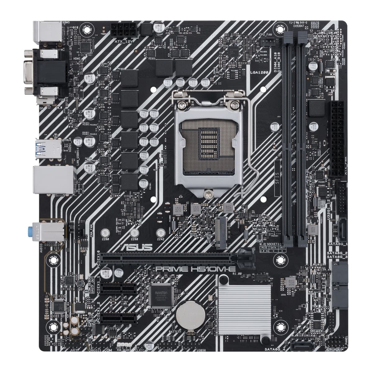 PLACA de BAZA Asus "PRIME H510M-E", skt LGA 1200, mATX, Intel H510, 2 x DDR4, max. 64 GB, 4 x SATA, 1 x M.2, 7.1, "PRIME H510M-E"