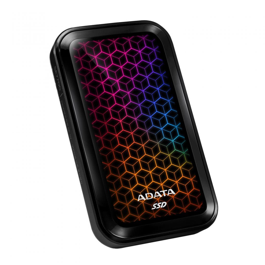SSD. extern ADATA SE770G, 1TB, USB 3.2 Type-C, R/W: 2000/2000 MB/s, negru, "ASE770G-1TU32G2CBK"