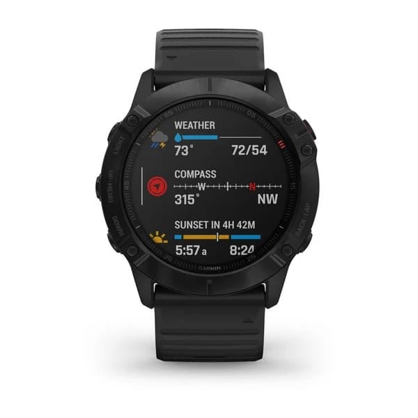 fenix 6X PRO Slate Gray w/Black Band Gls "010-02157-01" — miniatură