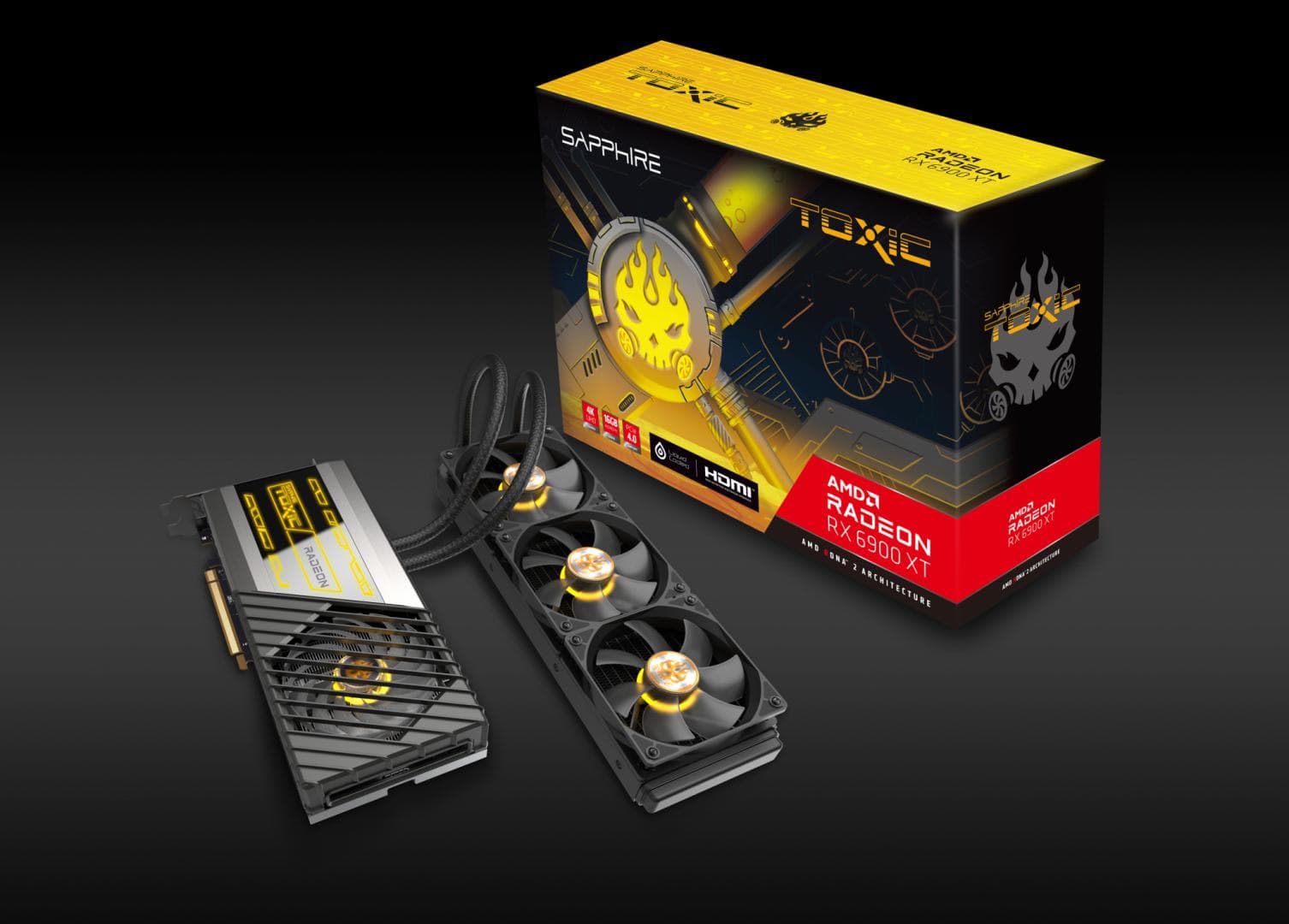 PLACA VIDEO SAPPHIRE "TOXIC AMD RADEON RX 6900 XT NITRO+ SE GAMING OC", 16 GB GDDR6 256 biti, PCI Express 4.0 x 16, HDMI DisplayPort x 3, sistem racire lichid, "11308-06-20G" — miniatură