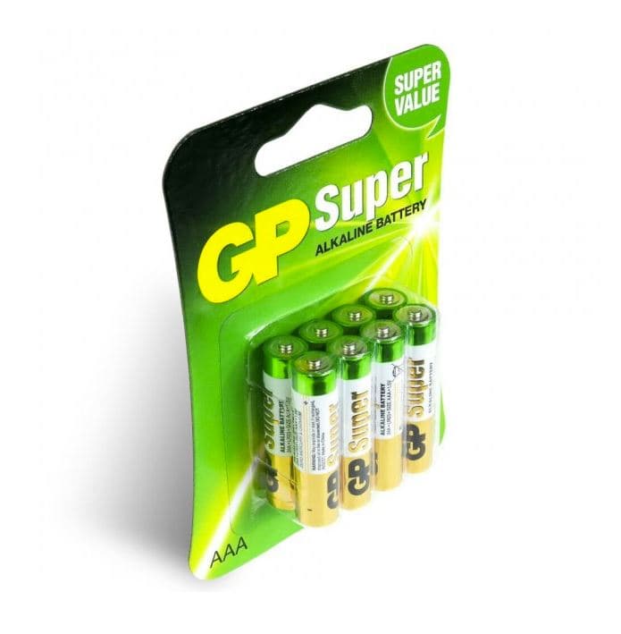 Baterie GP Batteries, Super Alcalina AAA (LR03) 1.5V alcalina, blister 8 buc. "GP24A-2UE8" "GPPCA24AS106"