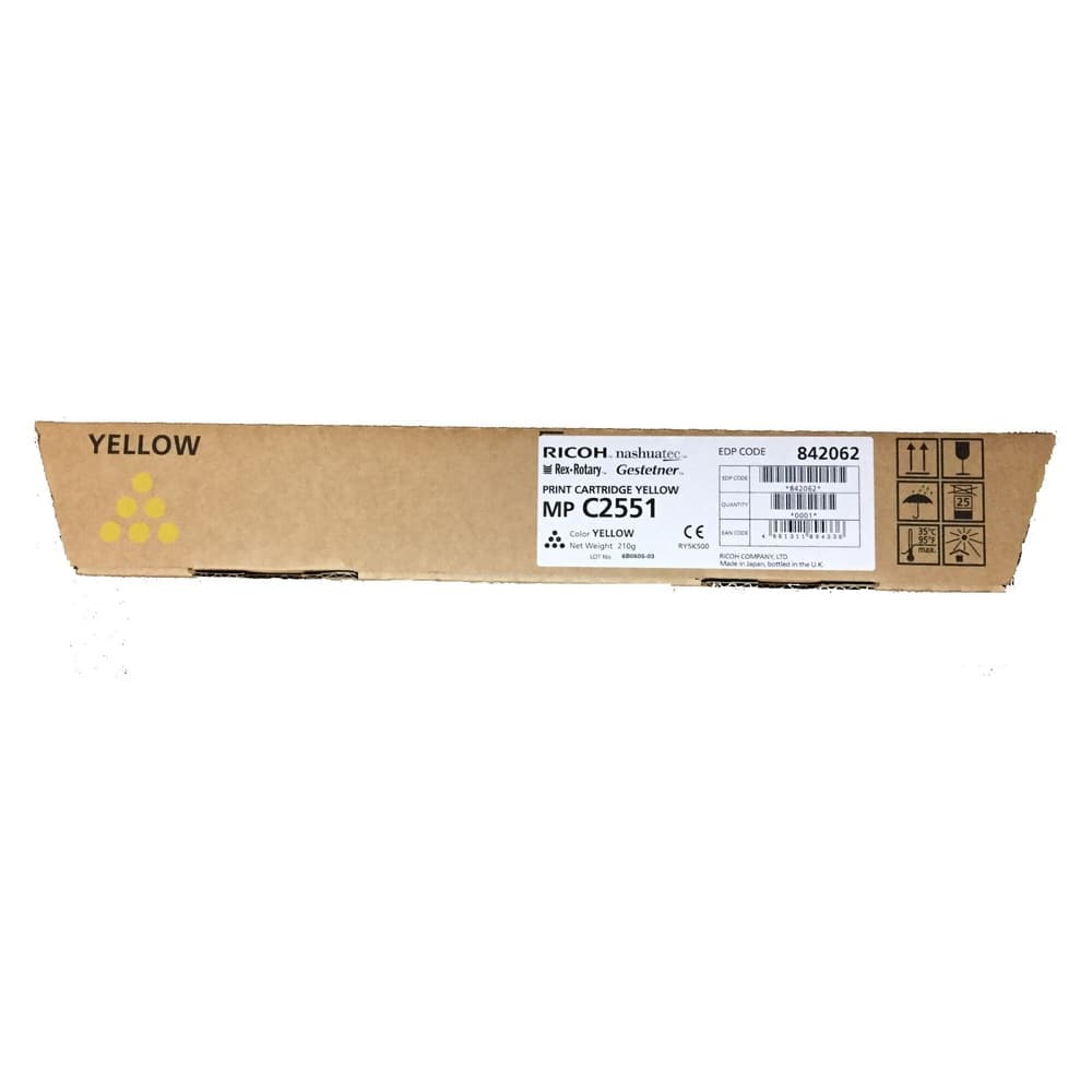 Toner Original RICOH Yellow, 842062, pentru MP C2551, 9.5K, "842062"