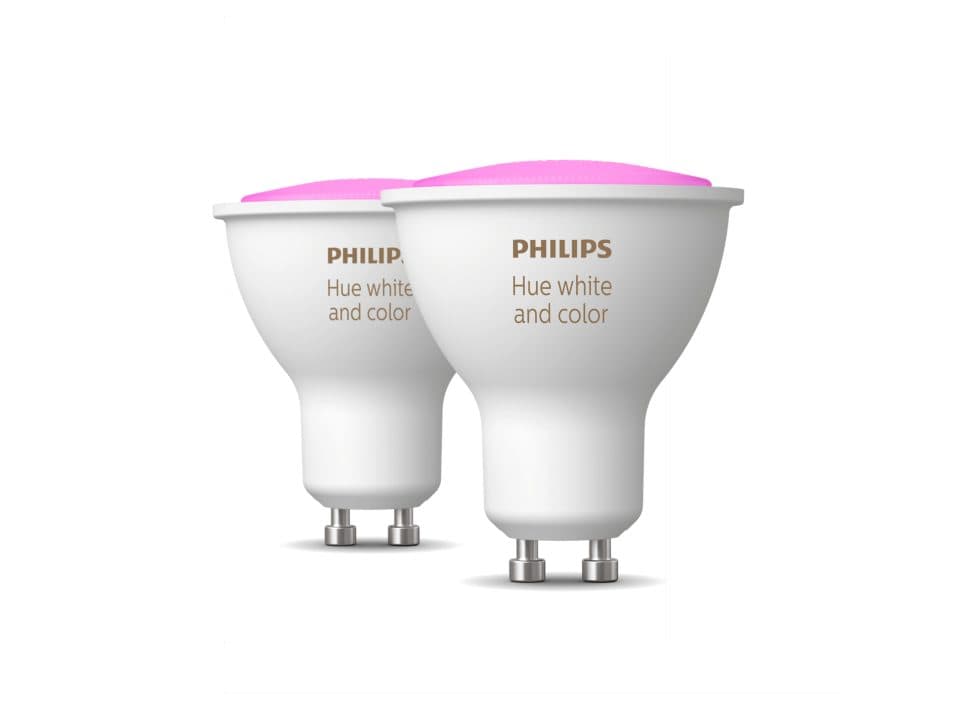 SET 2 SPOTURI incastrate smart LED Philips, soclu GU10, putere 5.7W, forma spot, lumina multicolora, alimentare 220 - 240 V, "000008718699629250"